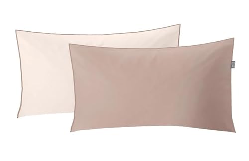 Kleine Wolke 6320271527 Bettwäsche Linda, Maße: 40 x 80 cm, Farbe: Taupe