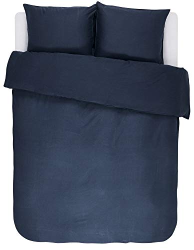 ESSENZA Bettwäsche Minte Uni Baumwollsatin Blau, 135x200 + 1 X 80x80 cm, 401244-100DE-001, 135 x 200