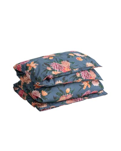 GANT Dahlia Diva Bettdeckenbezug einzeln 155x220cm Farbe Coronet Blue Flower Blumen