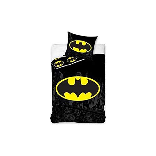 GRENADINE BOUTIQUE Batman Bettwäsche für Einzelbett, 100% Baumwolle GRENADINE BOUTIQUE Batman Bettwäsche für Einzelbett, 100% Baumwolle