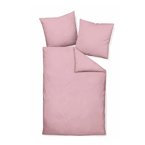 Janine Design Bettwäsche Piano Soft-Seersucker kreiderose 1 Bettbezug 135 x 200 cm + 1 Kissenbezug 80 x 80 cm