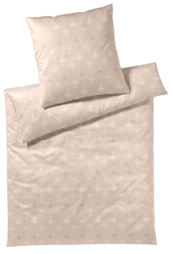 Joop! Mako-Satin-Bettwäsche-Ga rnitur Cornflower Charm Farbe Nude Größe 135x200+80x80