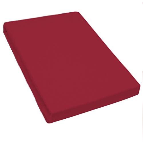 Bella-Donna Bella-Donna Jersey Spannbettlaken, Baumwolle, rot 0185, 180x200 - 200x220
