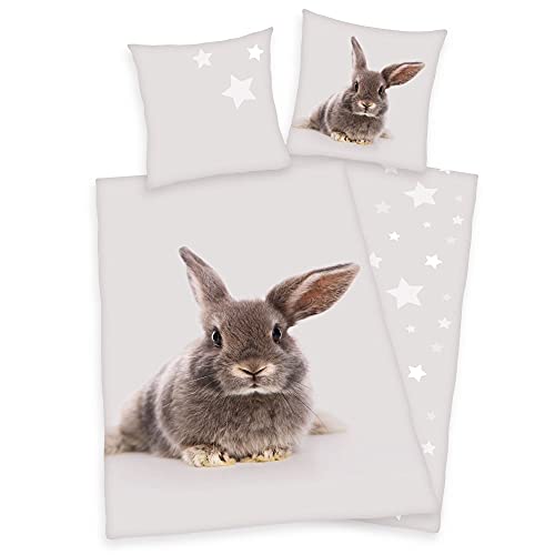 Herding Bettwäsche Hase Kaninchen 135 x 200cm 100% Baumwolle