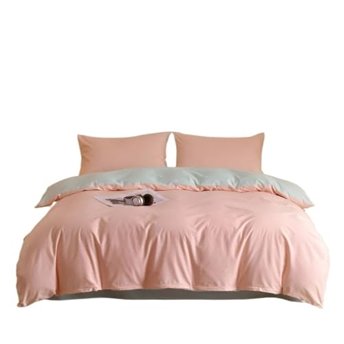 Generisch 3-teiliges Bettbezug-Set aus ägyptischer Baumwolle, 1 Stück und 2 Kissenbezüge(Fenyu-lv,20 0x230cm 3pcs)
