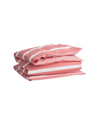 GANT Oxford Stripe Bettdeckenbezug einzeln 135x200cm Farbe Bright RED