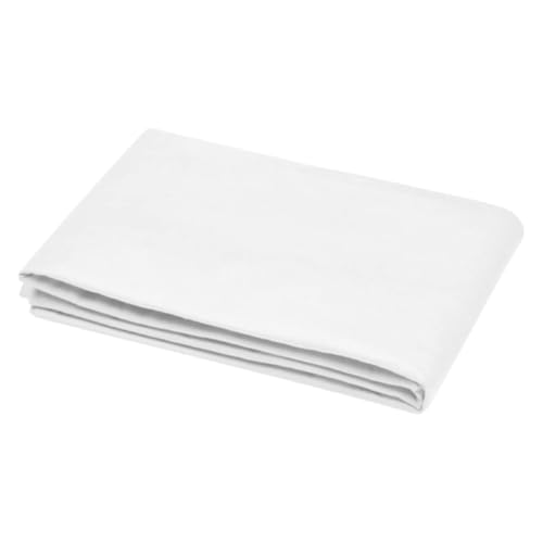 Stof Bettbezug – Größe 140 x 200 cm – 100% Baumwolle Öko-Tex – Farbe Weiß – Modell Eden – Bettwäsche für Zuhause, weich und bequem, ideal für Einzelbett – für Einzelbett – Unisex