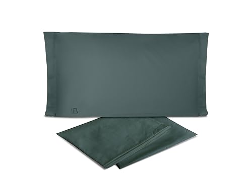 hermet Laura Biagiotti Bettwäsche-Set für Doppelbett, unifarben, Perkal, 100% Baumwolle, 4-teiliges Set, Bettlaken, Spannbettlaken + 2 Kissenbezüge