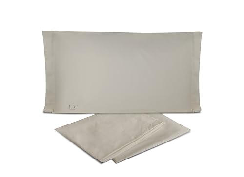 hermet Laura Biagiotti Bettwäsche-Set für Doppelbett, unifarben, Perkal, 100% Baumwolle, 4-teiliges Set, Bettlaken, Spannbettlaken + 2 Kissenbezüge