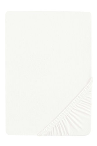 77866/001/388 Jersey Elastic Spannbetttuch / 120 x 200   130 x 220 / Farbe: weiß