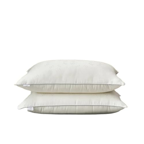 Kompatibel for Seidenbettwäsche-Kissen, 48 x 74 cm Füllung, Anti-Milben-weich, flauschig, Hotel-Nackenschlafen(48X7 4CM 2PC)