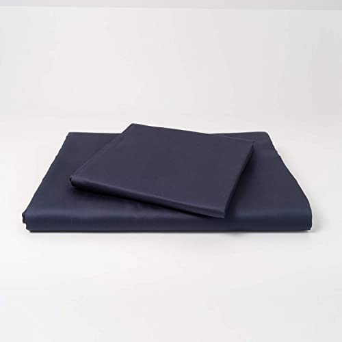 cloudlinen Bettwäsche Set aus 100% Extra-Langstapeliger Premium Baumwolle - 135x200 cm (Bettbezug) + 80x80 cm (Kissenbezug) - blau einfarbig/unifarben - kuscheliger, Warmer und weicher Mako Satin cloudlinen Bettwäsche Set aus 100% Extra-Langstapeliger Premium Baumwolle - 135x200 cm (Bettbezug) + 80x80 cm (Kissenbezug) - blau einfarbig/unifarben - kuscheliger, Warmer und weicher Mako Satin
