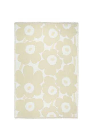 Marimekko Unikko Blanket 150x220 cm, Off White, White Marimekko Unikko Blanket 150x220 cm, Off White, White