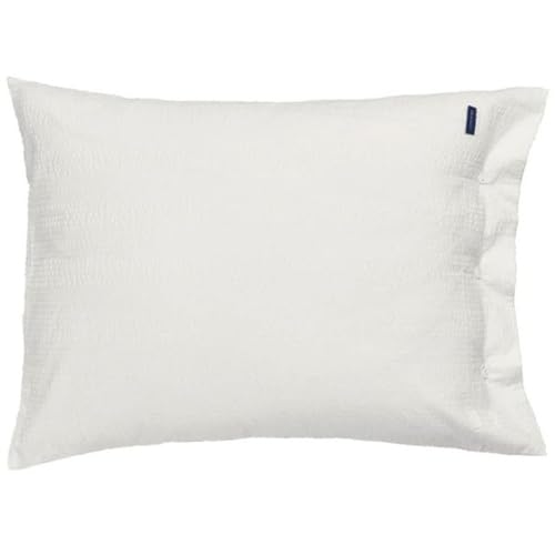 GANT Seersucker Kissenbezug einzeln Farbe White Größe 80x80