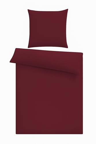 one-home Seersucker Bettwäsche 135x200 cm Unifarben Sommer Mikrofaser Bettbezüge kühlend, Größe:2 teilig 135x200 cm, Farbe:Bordeaux one-home Seersucker Bettwäsche 135x200 cm Unifarben Sommer Mikrofaser Bettbezüge kühlend, Größe:2 teilig 135x200 cm, Farbe:Bordeaux