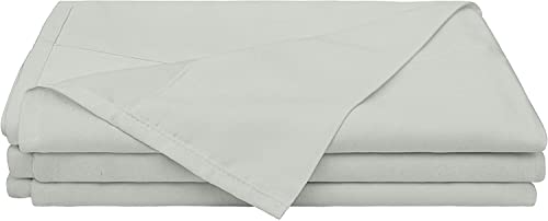 Luxuriöses Bettlaken aus ägyptischer Baumwolle, Fadenzahl 400, weich und atmungsaktiv, langstapelig, gesäumtes Design, hellgrau, Kaisergröße für ultimativen Komfort und Haltbarkeit.