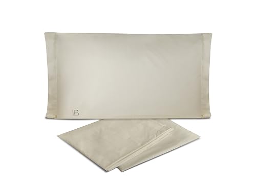 hermet Laura Biagiotti Bettwäsche-Set für Doppelbett, unifarben, Perkal, 100% Baumwolle, 4-teiliges Set, Bettlaken, Spannbettlaken + 2 Kissenbezüge