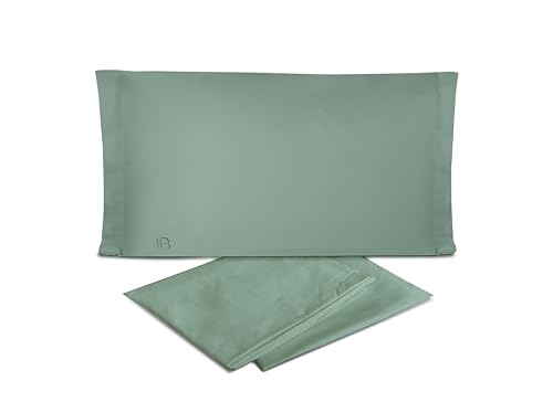 hermet Laura Biagiotti Bettwäsche-Set für Doppelbett, unifarben, Perkal, 100% Baumwolle, 4-teiliges Set, Bettlaken, Spannbettlaken + 2 Kissenbezüge