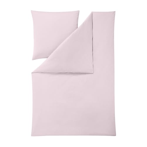 ESTELLA Mako Interlock Jersey Bettwäsche Uni Takoma rosneholz, Kissenbezug einzeln 80x80 cm