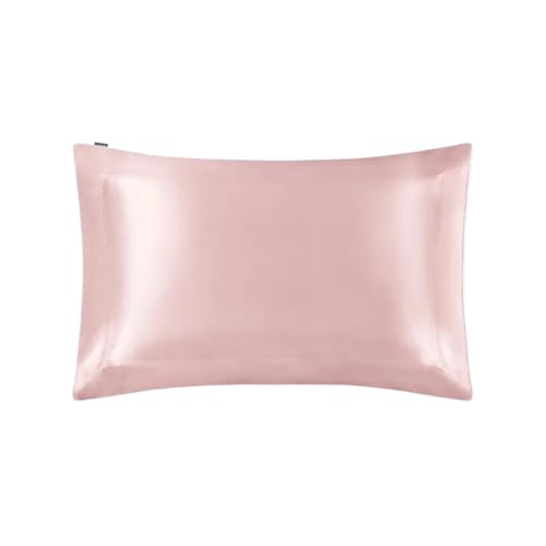 Seidenkissenbezug Seidenkissenbezug Oxford mit Flansch for Haare, Heimtextilien, schützt Haare und Haut, Kissenbezug, Bettwäsche, Kissenbezüge Für Bettzeug(Pink,50x90cm)