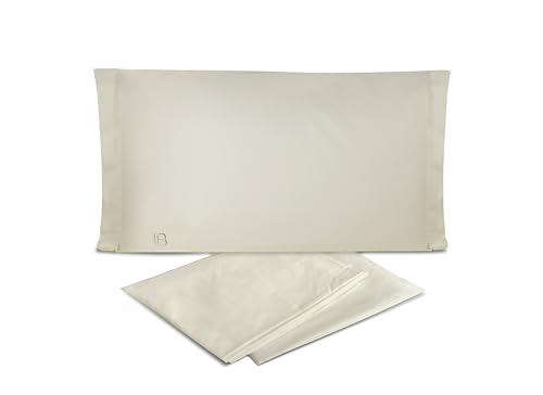 hermet Laura Biagiotti Bettwäsche-Set für Doppelbett, unifarben, Perkal, 100% Baumwolle, 4-teiliges Set, Bettlaken, Spannbettlaken + 2 Kissenbezüge