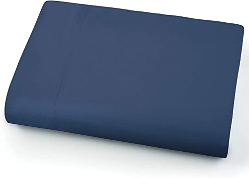 Bettlaken aus hochwertiger ägyptischer Baumwolle, Fadenzahl 500, luxuriös, marineblau, weich und atmungsaktiv, perfekt für elegante Schlafzimmer-Dekoration