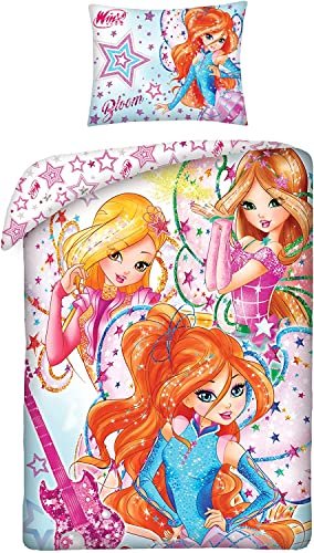 Halantex Winx Club Bettwäsche WX-8437BL 140x200 100% Baumwolle