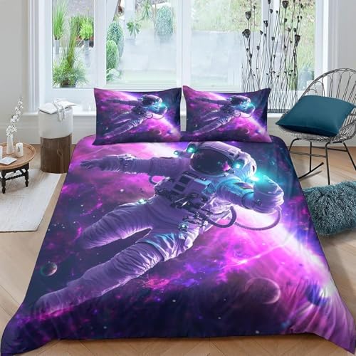 Bettwäschegarnitur Bettbezug Set 3D Gedruckter Astronauten-Weltraum 135X200 cm Für Kinder Mädchen Jungen Weich Microfaser Bettwäsche Und Kissenbezüge Reissverschluss 3 Teilig-85697231733867 Bettwäschegarnitur Bettbezug Set 3D Gedruckter Astronauten-Weltraum 135X200 cm Für Kinder Mädchen Jungen Weich Microfaser Bettwäsche Und Kissenbezüge Reissverschluss 3 Teilig-85697231733867