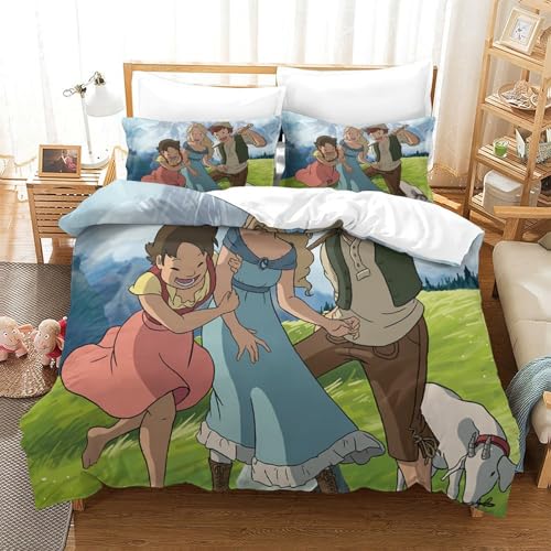 Rochile Heidi Bettbezug Bettwäsche Kinderbettwäsche Reißverschluss Mit Kissenbezug Betten Set Für Jugendliche Kinder Schlafzimmer Double?200x200cm?