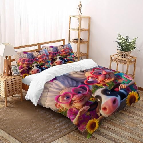 SOJFGSNAJ Elegante Dame Bettdeckenbezug Mädchen Mikrofaser Bettwäsche Bettwäsche Aus Microfaser Bettbezug Mit Kissenbezug King?220x240cm?