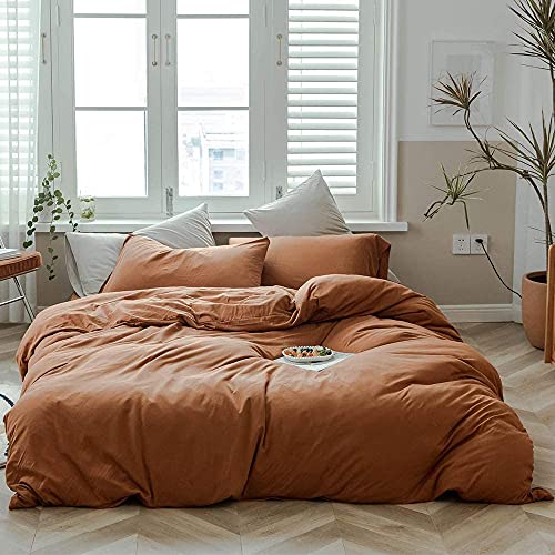 Sedefen Bettwäsche Set 135x200cm Baumwolle Karamell Braun Einfarbig Premium Renforce Uni Einzelbett Bettbezug und 1 Kissenbezug 80x80cm mit Reißverschluss Sedefen Bettwäsche Set 135x200cm Baumwolle Karamell Braun Einfarbig Premium Renforce Uni Einzelbett Bettbezug und 1 Kissenbezug 80x80cm mit Reißverschluss