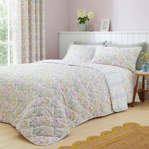 Dreams & Drapes Ditzy Vorhänge mit Blumendruck, B 66 x L 72 cm, 2 Bahnen, passende Bettwäsche erhältlich, gefütterte Vorhänge in Flieder, Florale Ösenvorhänge in Flieder Dreams & Drapes Ditzy Vorhänge mit Blumendruck, B 66 x L 72 cm, 2 Bahnen, passende Bettwäsche erhältlich, gefütterte Vorhänge in Flieder, Florale Ösenvorhänge in Flieder