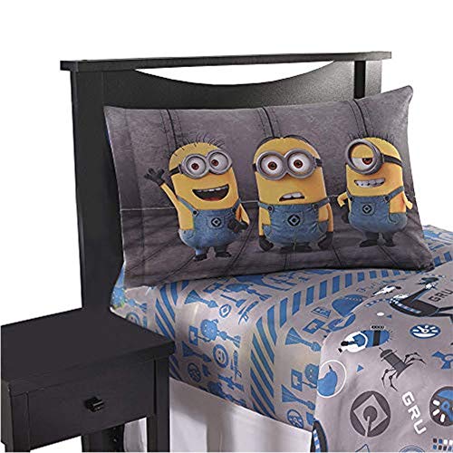 Ich - Einfach Unverbesserlich Minions 'Follow Mel' 3-teiliges Bettwäsche-Set für Doppelbetten mit wendbarem Kissenbezug #137755571