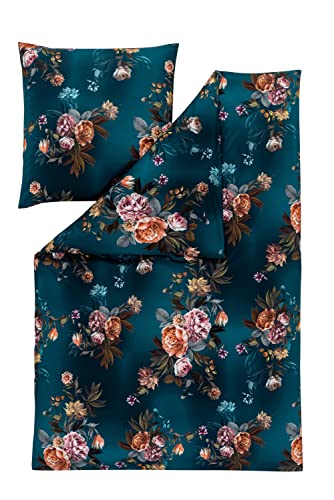 ESTELLA Mako Interlock Jersey Bettwäsche Grazia Petrol