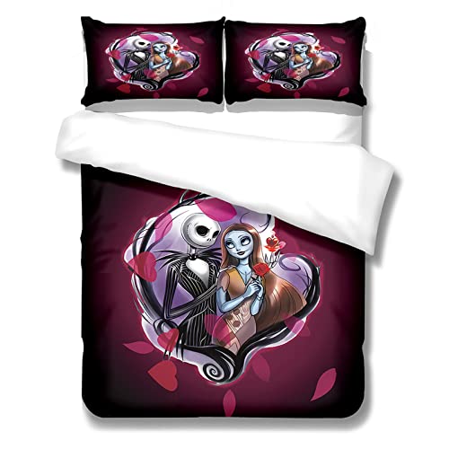 BOVZOX bettwäsche 200x200 The Pärchen&Liebe Bedding bettzeug 3 teilige bettwäsche Luxus warme bettwäsche Duvet Cover 2 Kissenbezug 50x75 für Baby Kinder Jungen mädchen allergiker