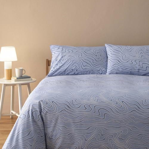  Bettwäsche Mania für Doppelbett 250 x 200 + 40 cm, inklusive Spannbettlaken und zwei Kissenbezügen Artikel (MACO100)