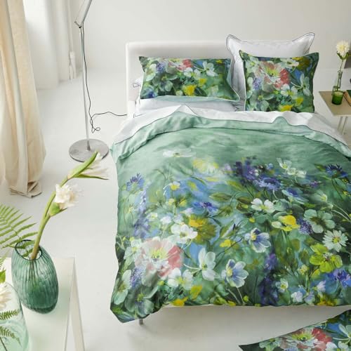 Designers Guild Bedruckter Baumwoll-Satin-Bettbezug, Gladys Blossom, 140 x 200 cm