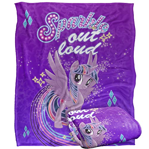 My Little Pony Sparkle Silky Touch Superweiche Überwurfdecke, 152 x 127 cm