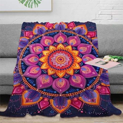 FYQTCIAN Bettwäsche Böhmisches Mandala (19) Decke – Flannel Microfibre 3D Print Fleece – Weiche, Dicke Sofa? Und Bett?Decke, Perfekt Als Weihnachts? Oder Geburtstagsgeschenk 80x90inch(200x230cm)