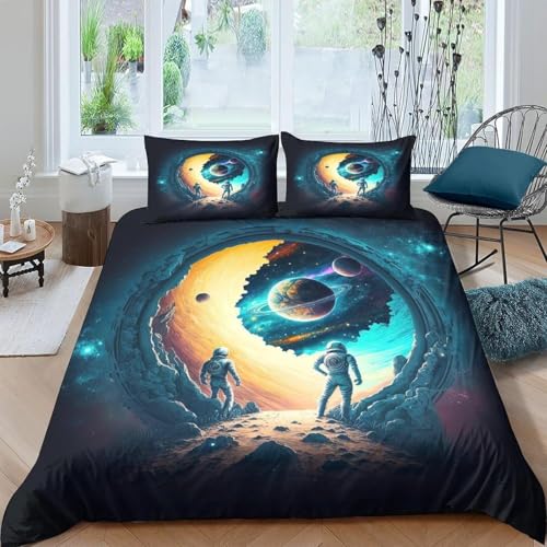 Bettwäsche 90X190 cm 3D Astronauten-Weltraum Drucken Kinderbettwäsche Jungen Weich Microfaser Modern Bettbezug Mit Reißverschluss Und 2 Kissenbezug 80X80Cm - Anti-Allergie Pflegel-84752116787173400 00 Bettwäsche 90X190 cm 3D Astronauten-Weltraum Drucken Kinderbettwäsche Jungen Weich Microfaser Modern Bettbezug Mit Reißverschluss Und 2 Kissenbezug 80X80Cm - Anti-Allergie Pflegel-84752116787173400 00