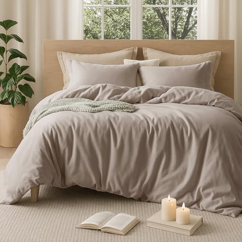 Sedefen Bettwäsche 220x240 cm Baumwolle Khaki Taupe,Oeko-TEX zertifizierte Bettwäsche Set,Baumwollbettwäsche mit Reißverschluss und 2 Kissenbezug 80x80 cm Sedefen Bettwäsche 220x240 cm Baumwolle Khaki Taupe,Oeko-TEX zertifizierte Bettwäsche Set,Baumwollbettwäsche mit Reißverschluss und 2 Kissenbezug 80x80 cm