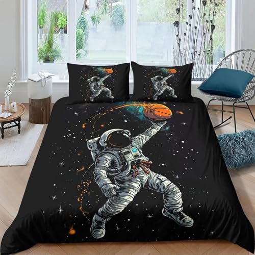 Astronauten-Weltraum Kinderbettwäsche 90X190 cm 3D Druck Bettbezüge Weich Pflegeleicht Bettwäsche-Sets Mikrofaser Bettbezug Mit Reißverschluss Und 2 Kissenbezug Für Jungen Mädchen Erwac -136G989F624V Astronauten-Weltraum Kinderbettwäsche 90X190 cm 3D Druck Bettbezüge Weich Pflegeleicht Bettwäsche-Sets Mikrofaser Bettbezug Mit Reißverschluss Und 2 Kissenbezug Für Jungen Mädchen Erwac -136G989F624V