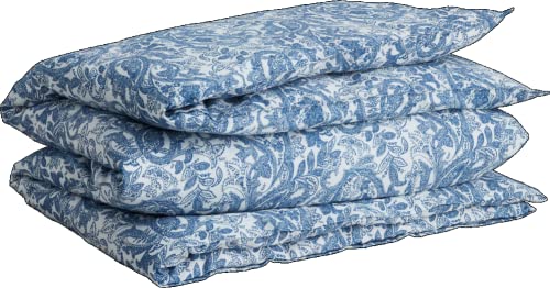 GANT Porcelain Paisley Satin-Bettdeckenbezug einzeln Farbe Lake Blue Größe 135x200