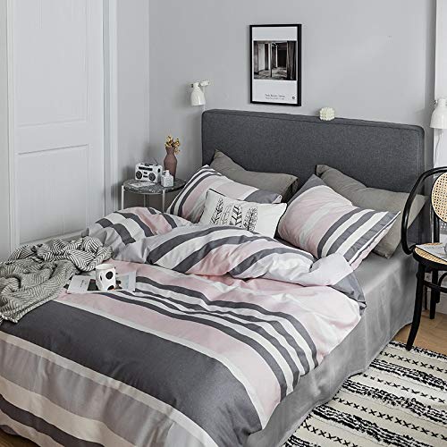 BFMBCH Neue einfache Baumwolle Schlafzimmer Leinen Laken einzigen Kissenbezug dreiteilige vierteilige A 200cmx230cm
