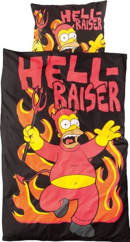 United Labels 116483 - Bettwäsche Simpsons 135x200cm / 80x80cm