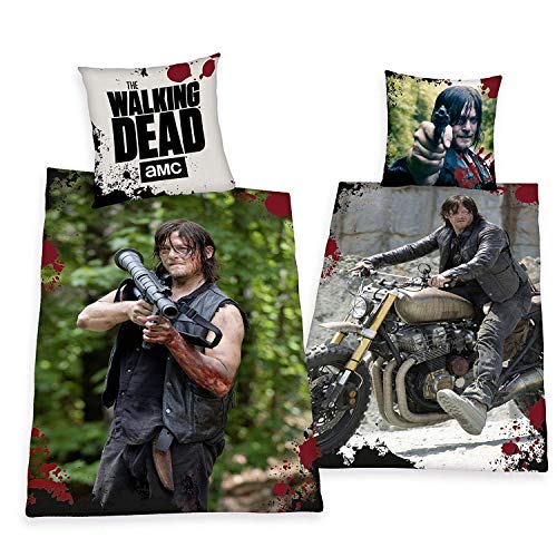 Herding The Walking Dead Daryl Dixon Sondermodell Bettwäsche 135 x 200 cm Geschenk All-in-One Outlet 24