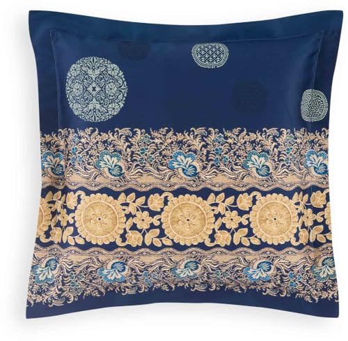 Bassetti PALLAVICINO Kissenhülle zu Bettwäsche aus 100% Baumwollsatin in der Farbe Blau B1, Maße: 65x65 cm - 9330726