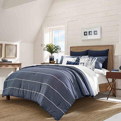 Nautica Candler Duvet Cover Set, King, Navy