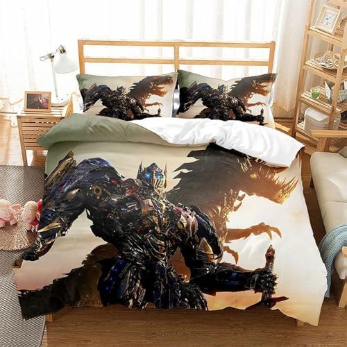 YINGD Transformer-Bettwäsche-S et mit 2 Kissenbezügen, 3-teiliges Bettwäsche-Set für Kinder und Erwachsene, für alle Jahreszeiten, leicht YINGD Transformer-Bettwäsche-S et mit 2 Kissenbezügen, 3-teiliges Bettwäsche-Set für Kinder und Erwachsene, für alle Jahreszeiten, leicht
