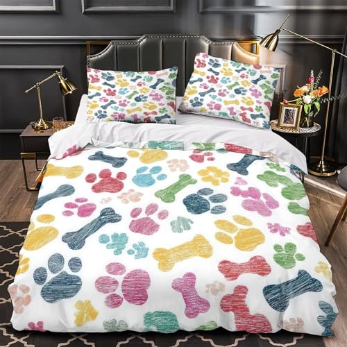 VOXYTMLWG Pink Leopard Druck 3D-Gedruckter Bettwäsche-Set Fashion Animal Bettdeckenbezug dreiteiliger Zip Verschluss Atmungsaktiv Kuschelig for Jungen,Teen Jungen,Frauen,Teenager Double?200x200cm?